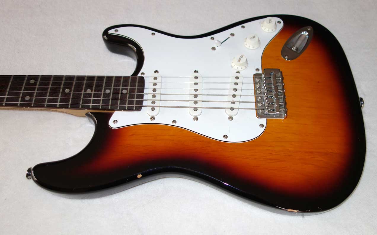 Used Aria STG Strat-Style Electric w/3x Single-Coil PUPs