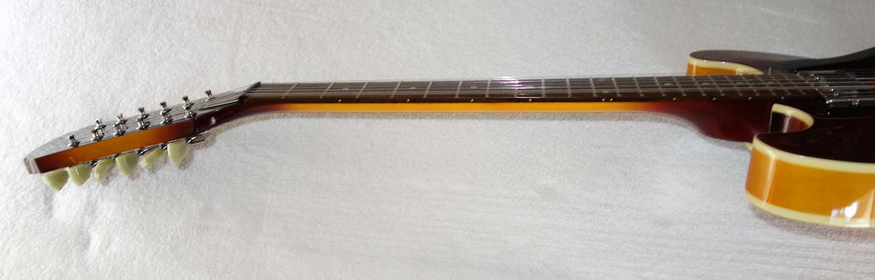 2002 Aria Pro II TA-40/12 Hollow Body 12-String Guitar in Sunburst Finish