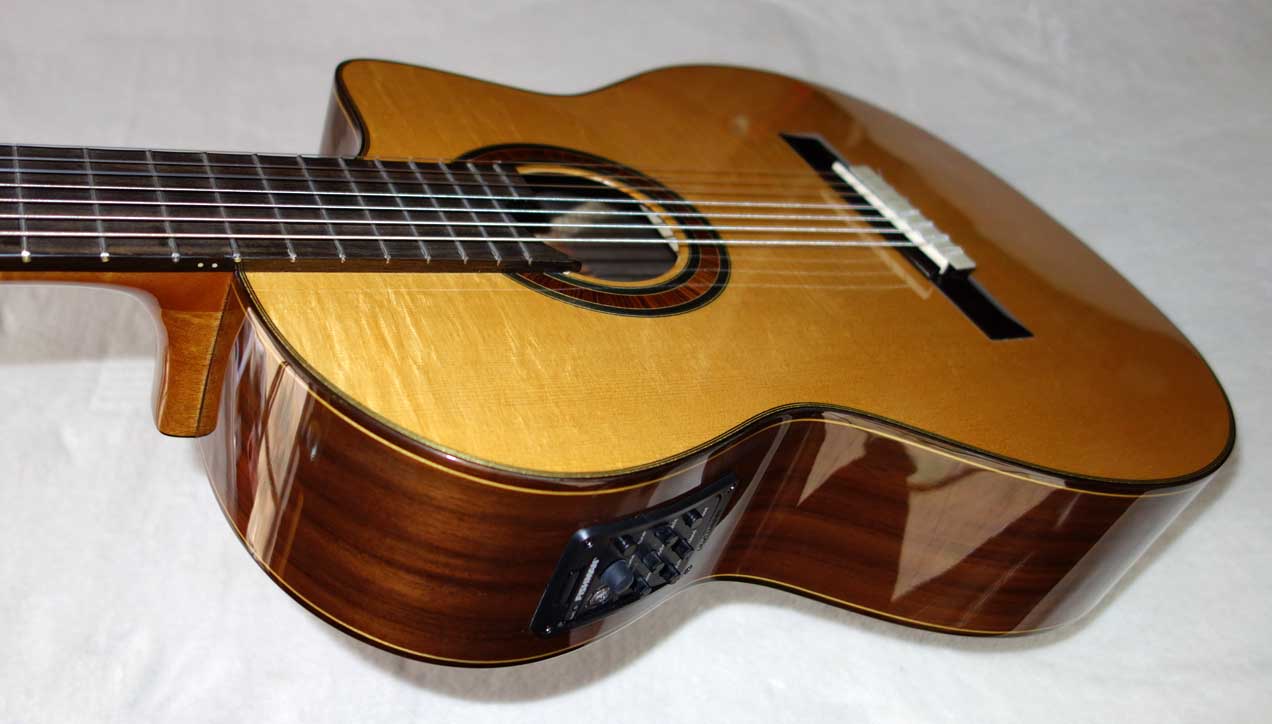 New BARTOLEX SRS7CEL Classical 7-String Harp Guitar w/Solid Spruce Top, Cutaway, Fishman Preysy Pickup, and Hardshell Case