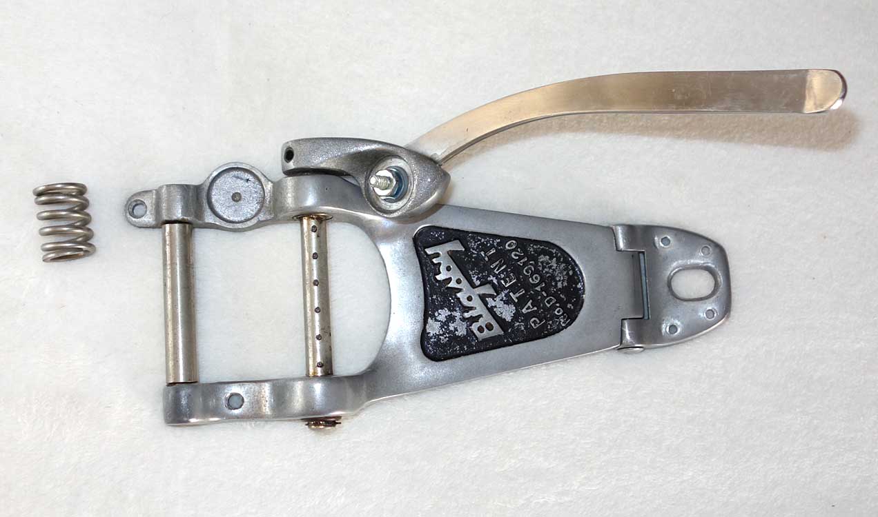 Vintage 1958 Bigsby B7 Vibrola Tailpiece for Thinline 2" Hollow Body Guitars