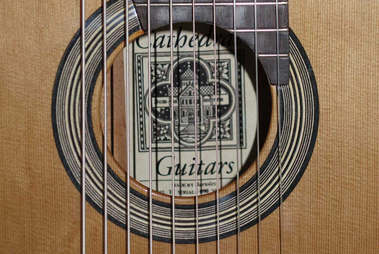 NEW 2017 Cathedral Guitars 15 10-String Classical Harp Guitar All-Solid Tonewoods, w/Hardshell Case