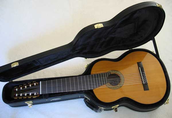 CATHEDRAL GUITAR Model 125 10-String Classical Harp Guitar [Cedar / Mahogany] & Hardshell Case