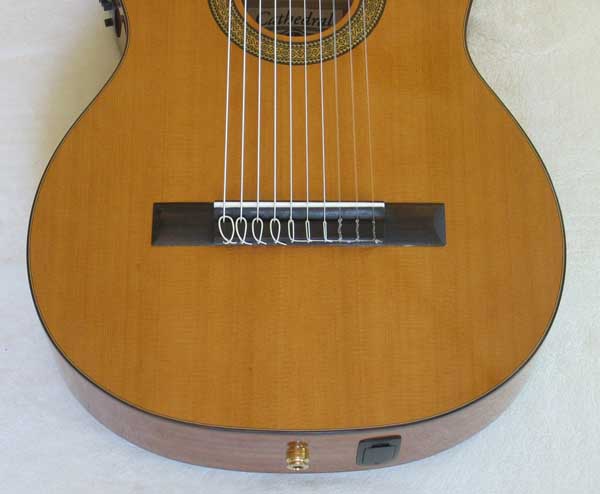 Cathedral Guitar Model 125CEL Classical Harp Guitar with Cutaway, & BBand A3T Pickup