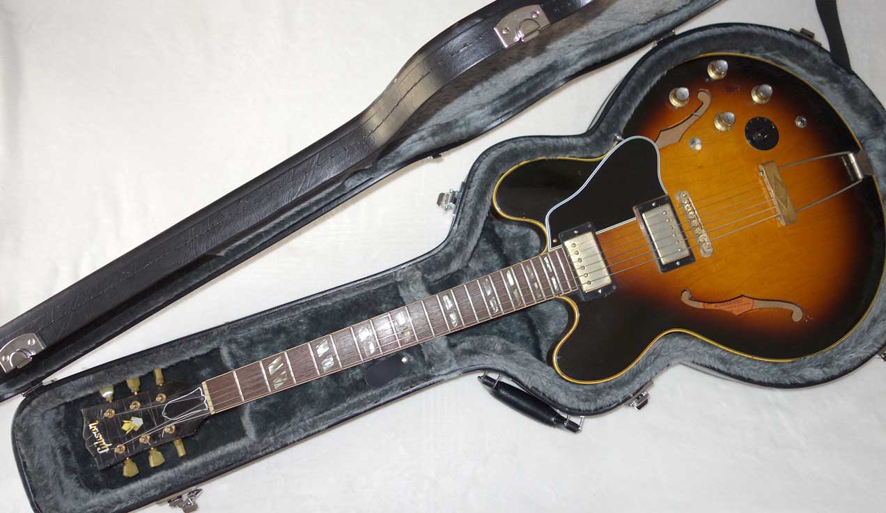 Vintage 1966 Gibson ES-345 w/Varitone Removed -- ES-335 Mod Original Patent Number PUPs, Older Style Mickey Mouse Ears