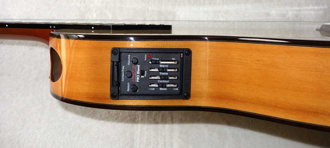 Martinez Crossover Nylon-String Guitar, w/Fishman Pickup, Sound Port, Hardshell Case