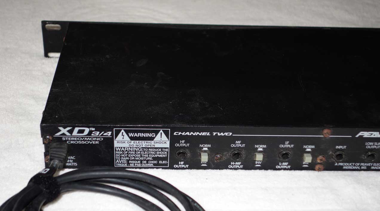 Used PEAVEY XD 3/4 Mono/Stereo Crossover for PA or Bass