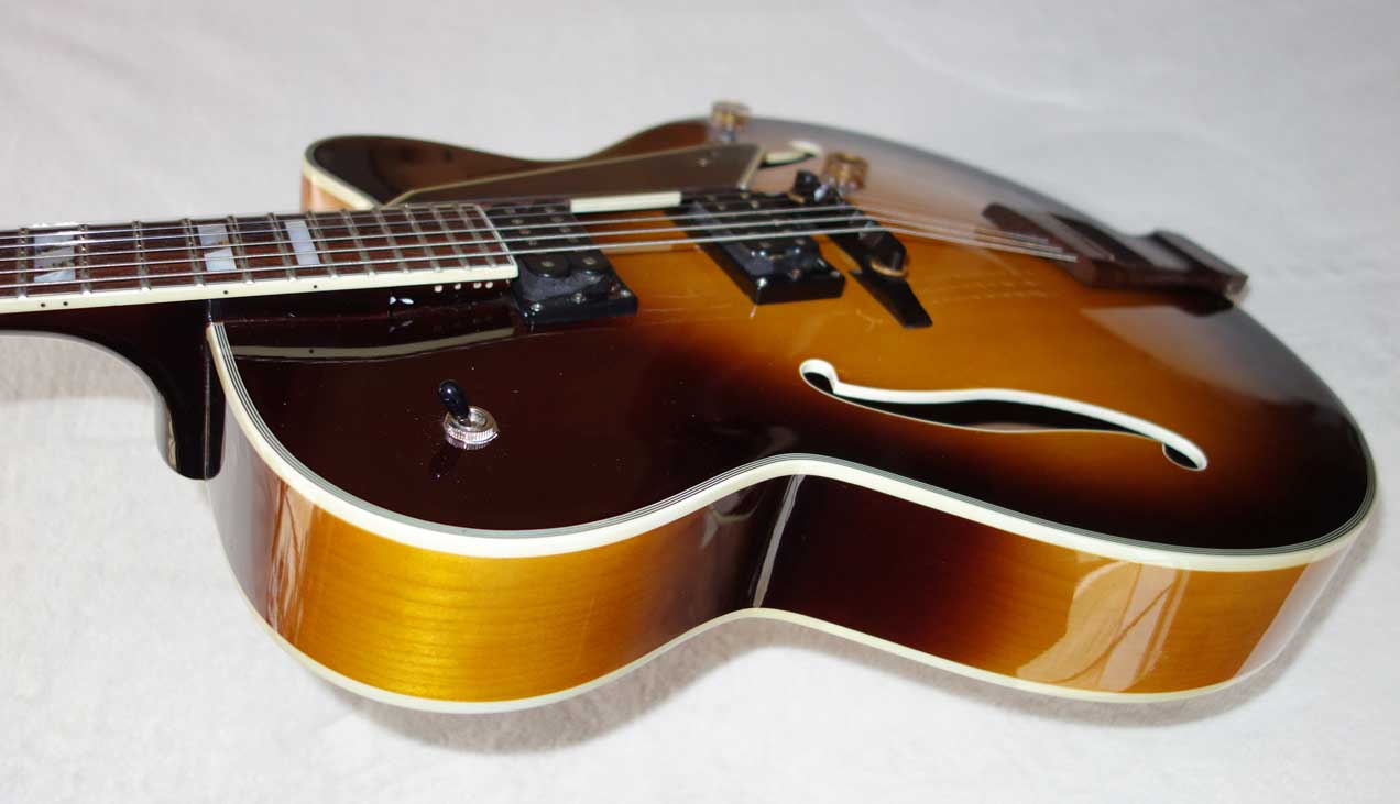 2003 Carlo Robelli D120 Manhattan (Peerless Monarch) Sunburst Archtop Guitar w/Schaller PUPs!!