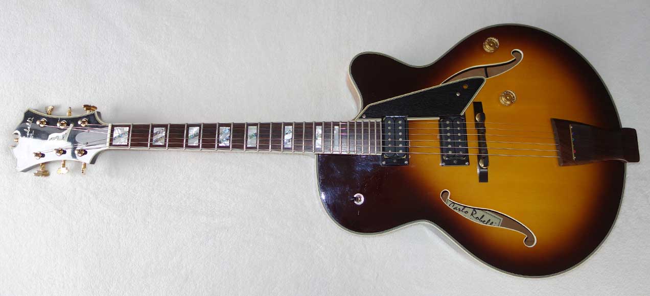 2003 Carlo Robelli D120 Manhattan (Peerless Monarch) Sunburst Archtop Guitar w/Schaller PUPs!!