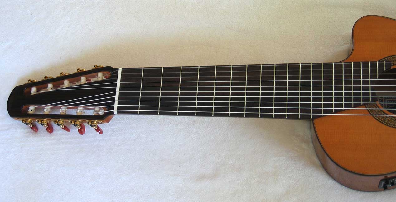 Cathedral Guitar Model 125CEL Classical Harp Guitar with Cutaway, & BBand A3T Pickup