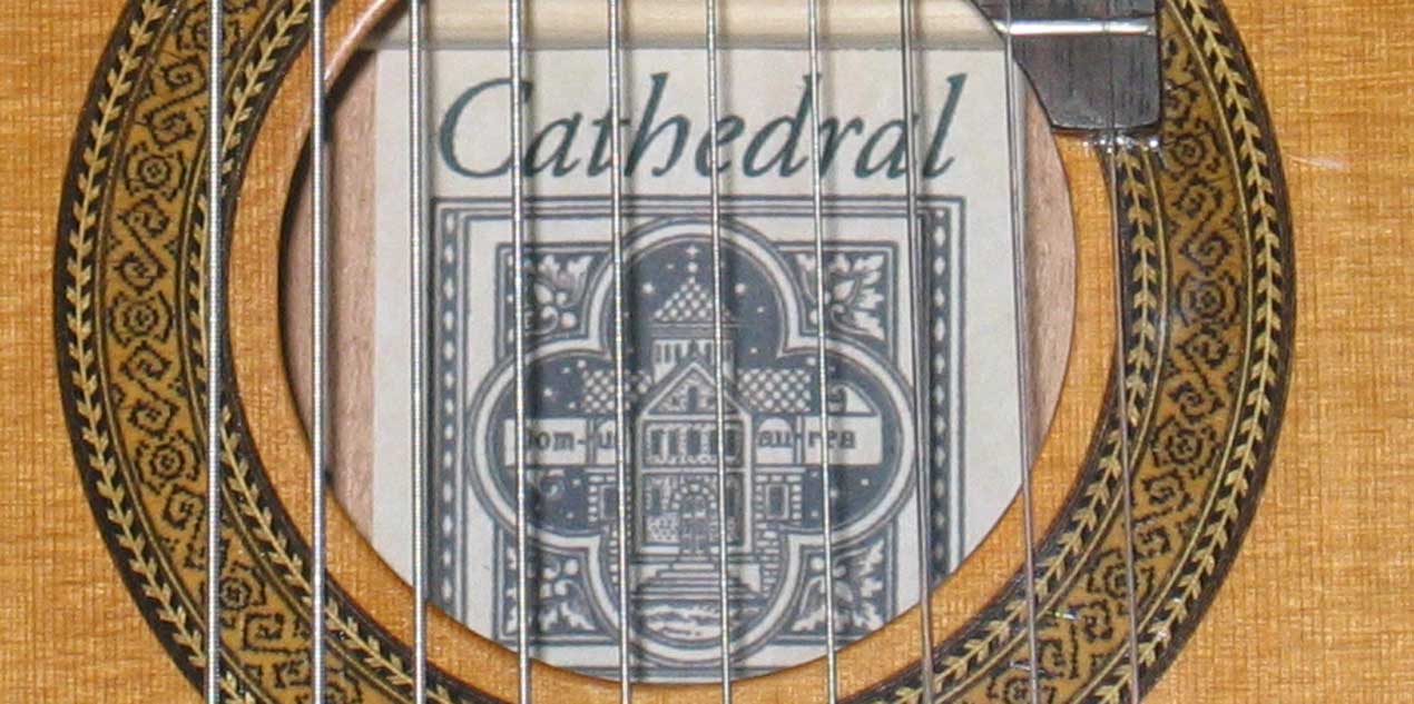 Cathedral Guitar Model 125CEL Classical Harp Guitar with Cutaway, & BBand A3T Pickup