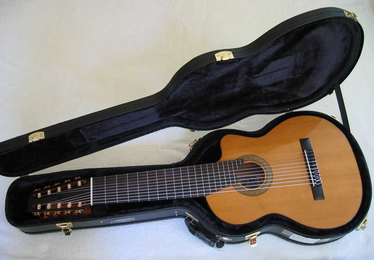 Cathedral Guitar Model 125CEL Classical Harp Guitar with Cutaway, & BBand A3T Pickup