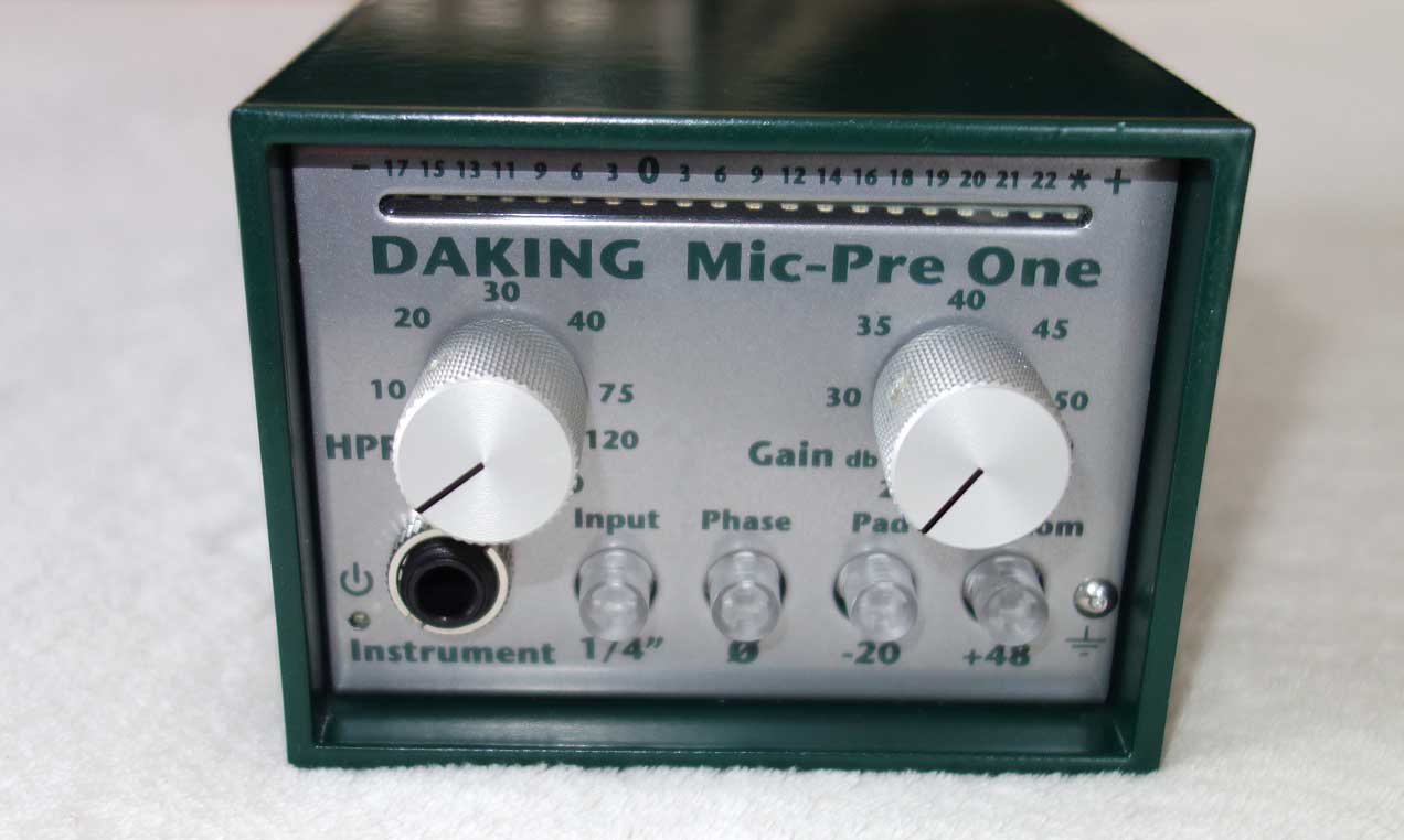 DAKING Mic-Pre One Preamp Pair in Mint Condition, w/Sequencial Serial Numbers 