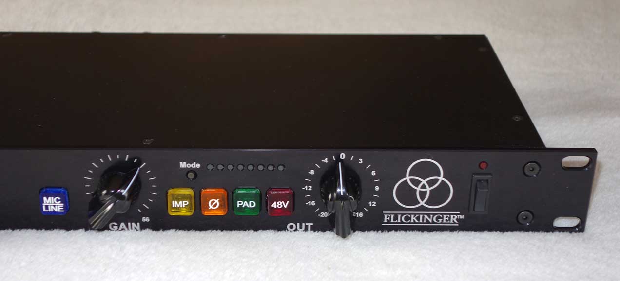 Flickinger Twin Flicks Dual Channel, Dual Op-Ap 72 dB Preamp