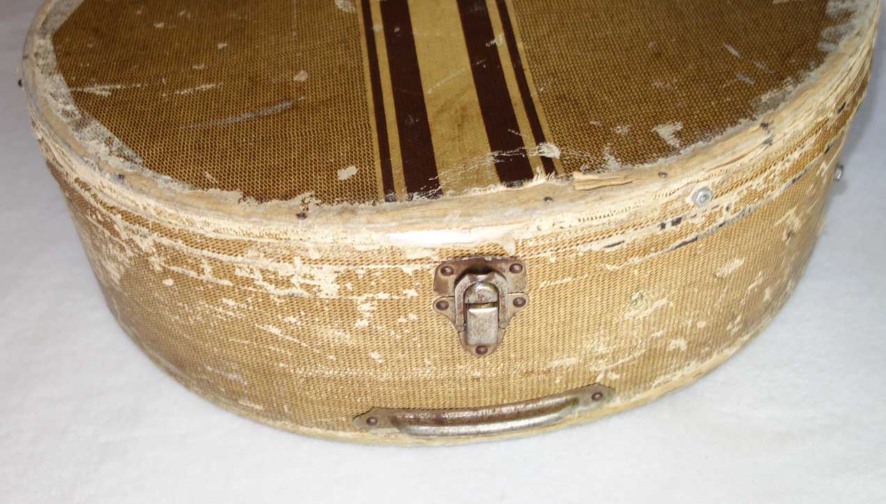 Vintage 1938 Gibson Geib/Lifton 16" Archtop Case with Racing Stripe