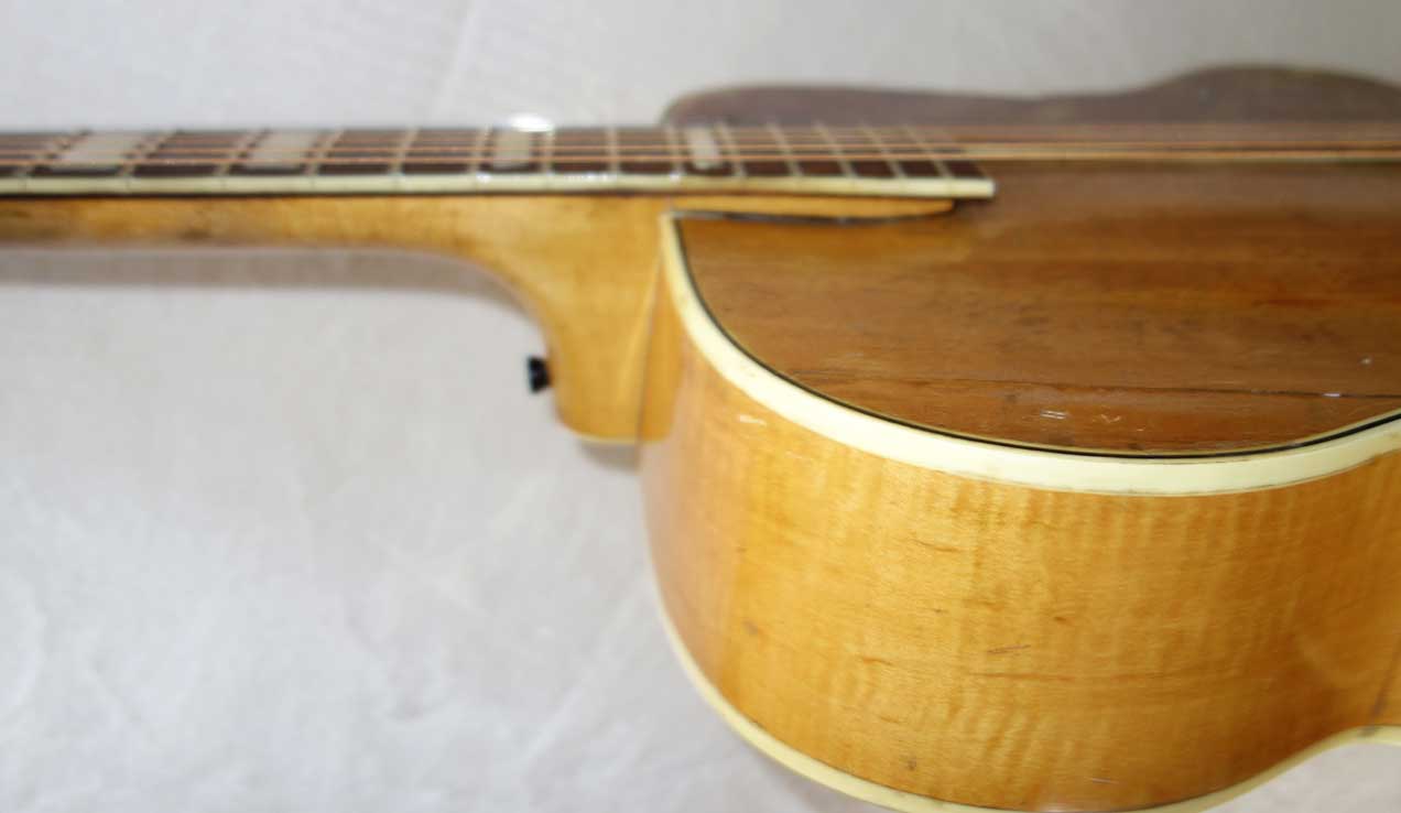 Vintage 1950 Sherwood Deluxe by Kay Acoustic Archtop w/Solid Spruce Top, Pickup