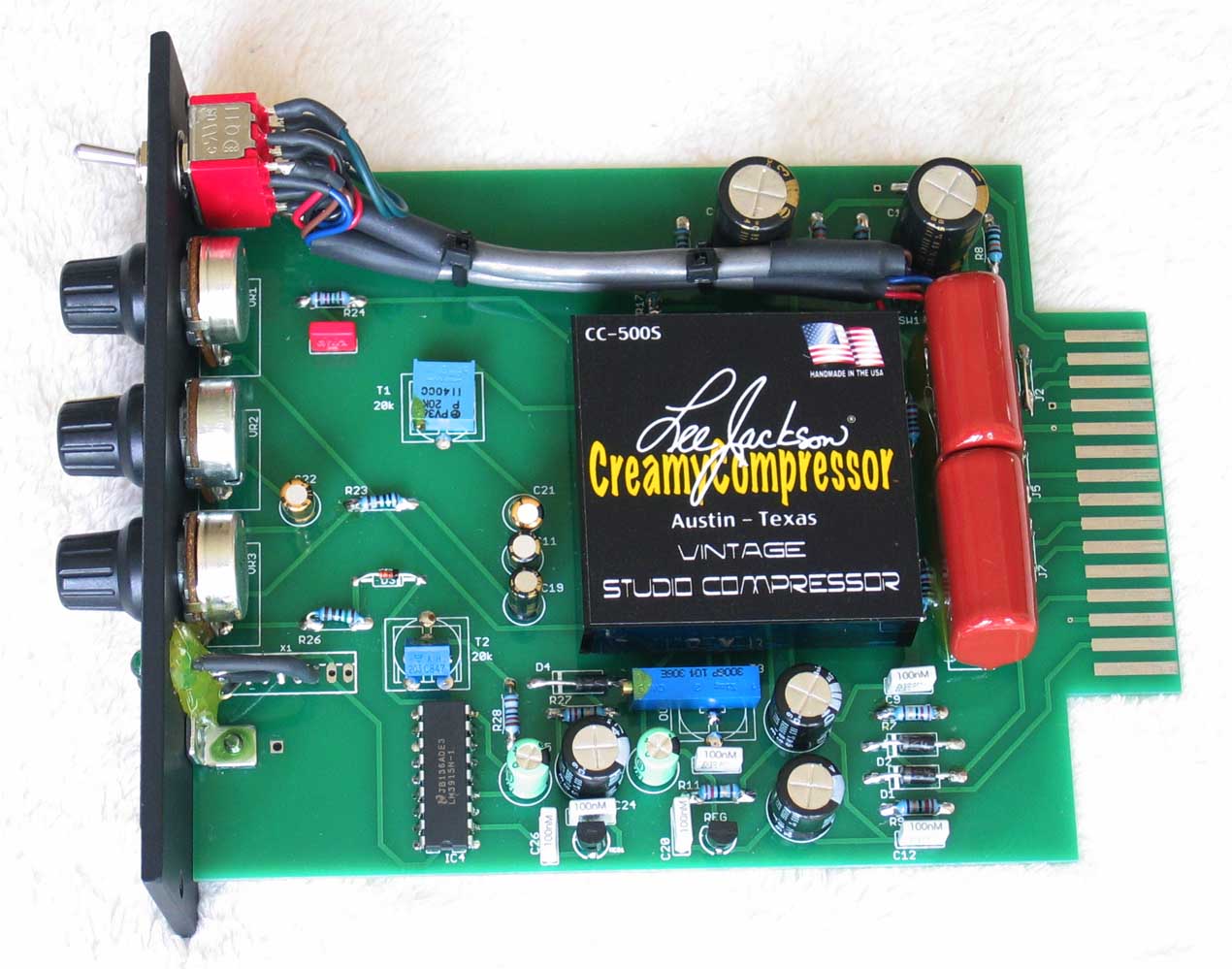 LEE JACKSON Creamy Compressor CC-550S Vintage-Style Studio Compression for the API 500-Seres Racks and 1806 Consoles