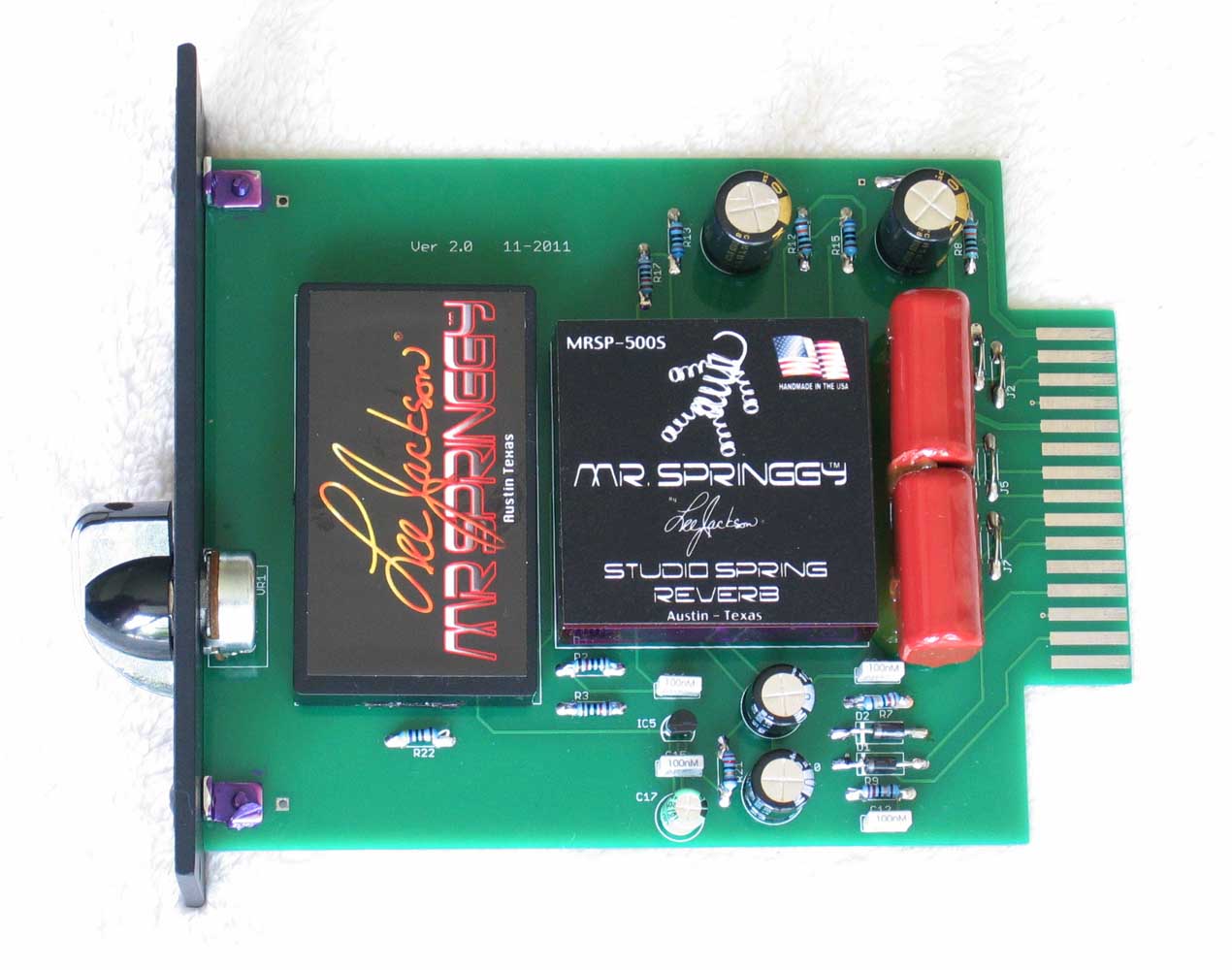 LEE JACKSON Mr. Springgy Reverb MRSP-500S Vintage-Style Spring Reverb for the API 500-Seres Racks and 1806 Consoles