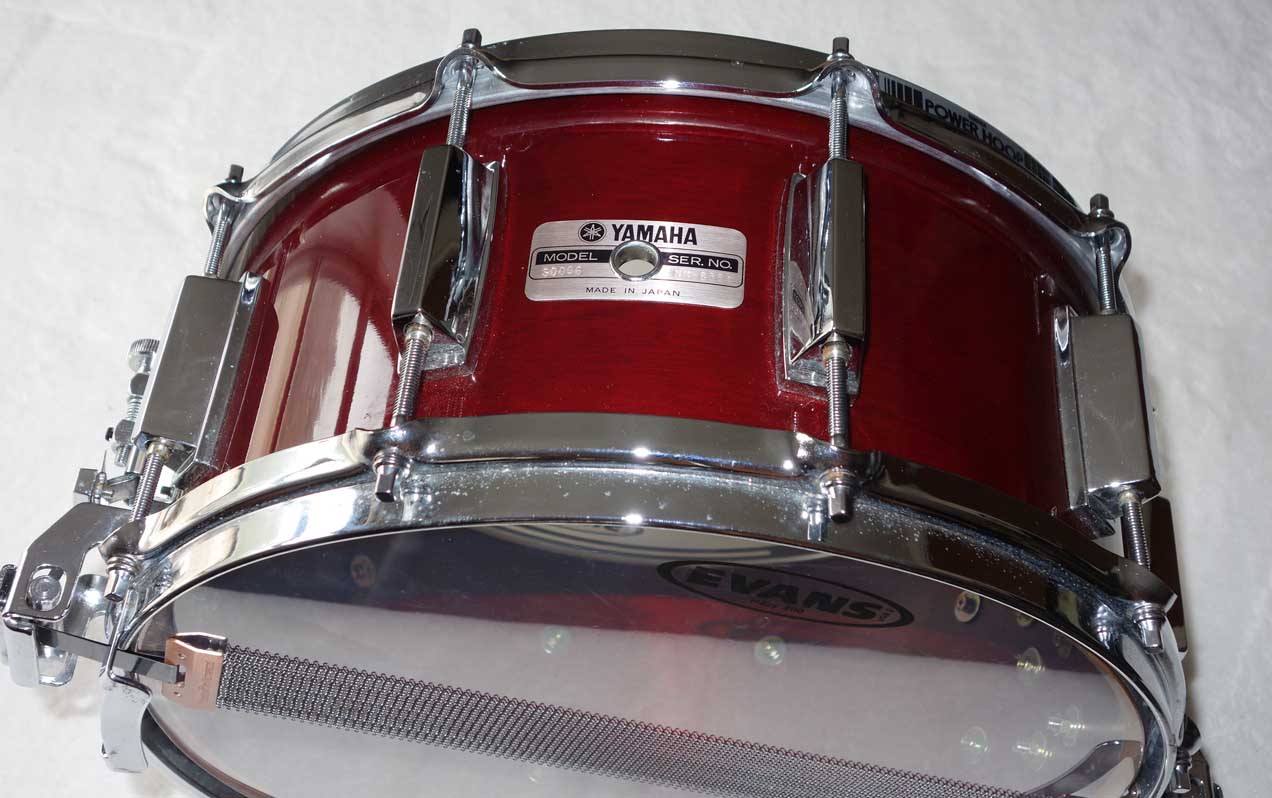 VINTAGE 1987 Yamaha SD096 Recording Custom 14 x 6" Snare Drum w/Power Hoops, NM=June, 1987