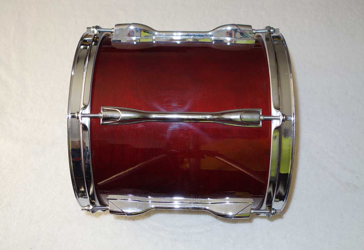 VINTAGE 1988 Yamaha TT910 Recording Custom 10 x 10" Mounted Tom Drum Cherry Red w/Serial # Prefix OI = Feb, 1988