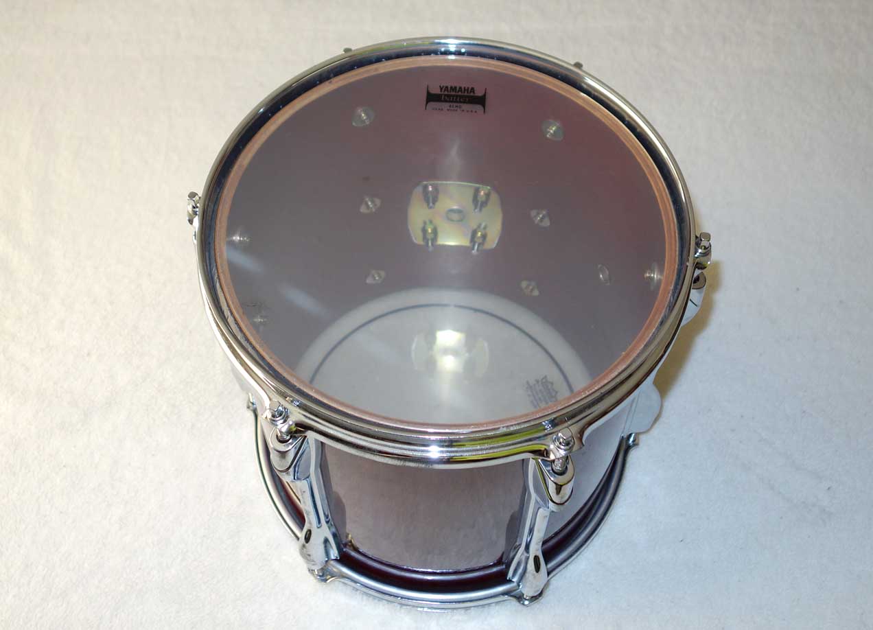 VINTAGE 1988 Yamaha TT910 Recording Custom 10 x 10" Mounted Tom Drum Cherry Red w/Serial # Prefix OI = Feb, 1988