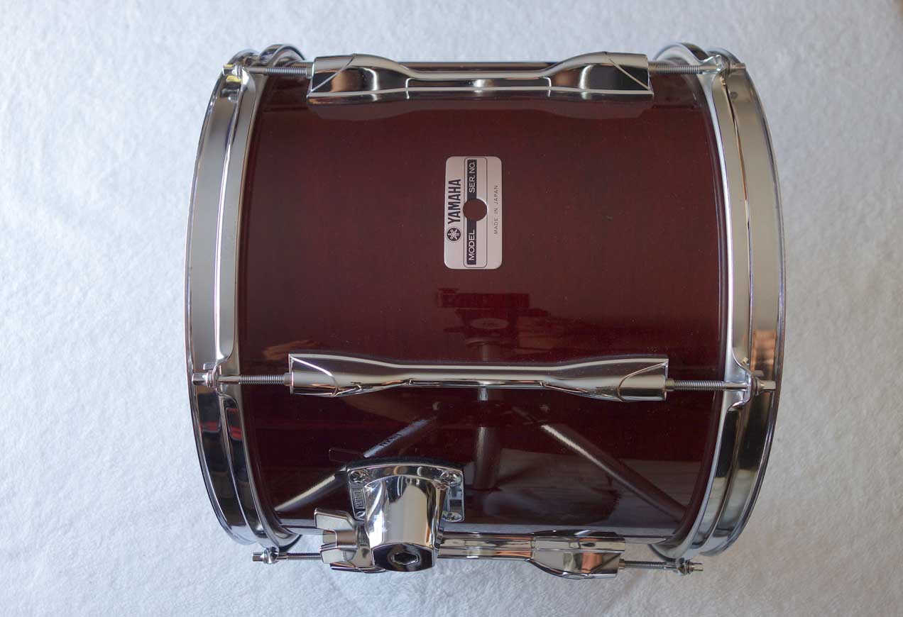 VINTAGE 1988 Yamaha TT913 Recording Custom 13 x 11" Mounted Tom Drum Cherry Red w/Serial # Prefix OI = Feb, 1988