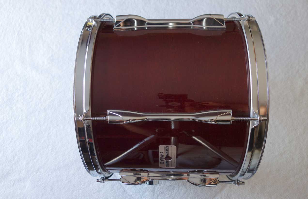 VINTAGE 1988 Yamaha TT913 Recording Custom 13 x 11" Mounted Tom Drum Cherry Red w/Serial # Prefix OI = Feb, 1988