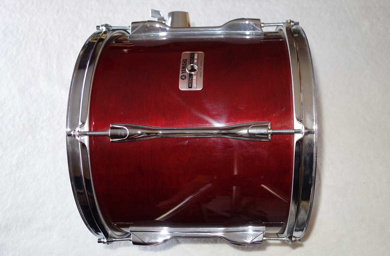 VINTAGE 1988 Yamaha TT913 Recording Custom 13 x 11" Mounted Tom Drum Cherry Red w/Serial # Prefix OI = Feb, 1988