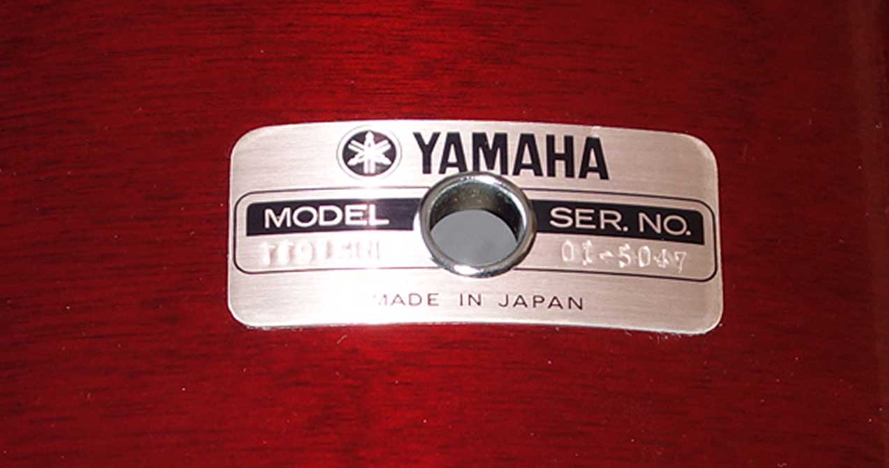 VINTAGE 1988 Yamaha TT913 Recording Custom 13 x 11" Mounted Tom Drum Cherry Red w/Serial # Prefix OI = Feb, 1988