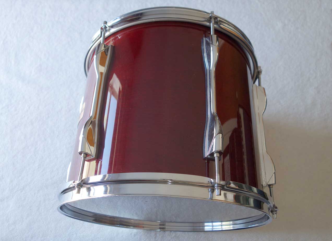 VINTAGE 1988 Yamaha TT913 Recording Custom 13 x 11" Mounted Tom Drum Cherry Red w/Serial # Prefix OI = Feb, 1988