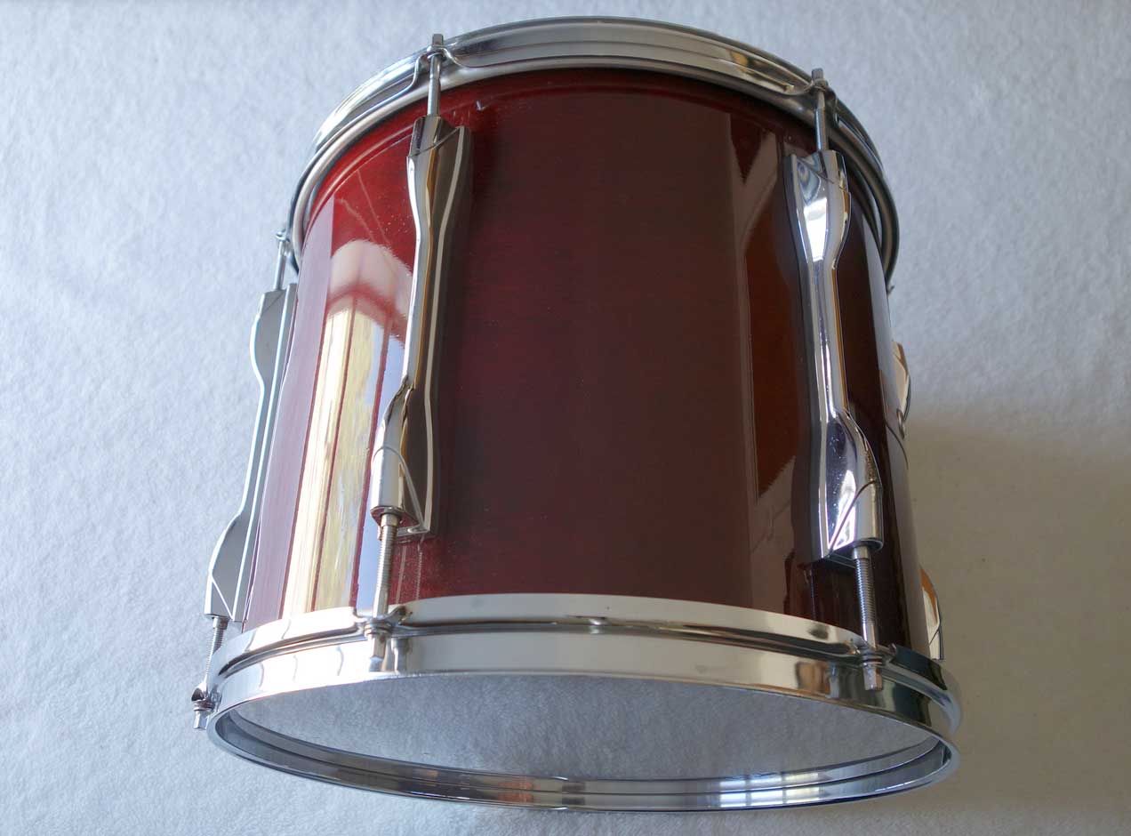 VINTAGE 1988 Yamaha TT913 Recording Custom 13 x 11" Mounted Tom Drum Cherry Red w/Serial # Prefix OI = Feb, 1988