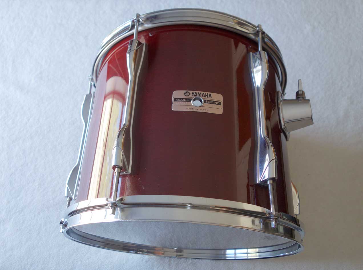VINTAGE 1988 Yamaha TT913 Recording Custom 13 x 11" Mounted Tom Drum Cherry Red w/Serial # Prefix OI = Feb, 1988