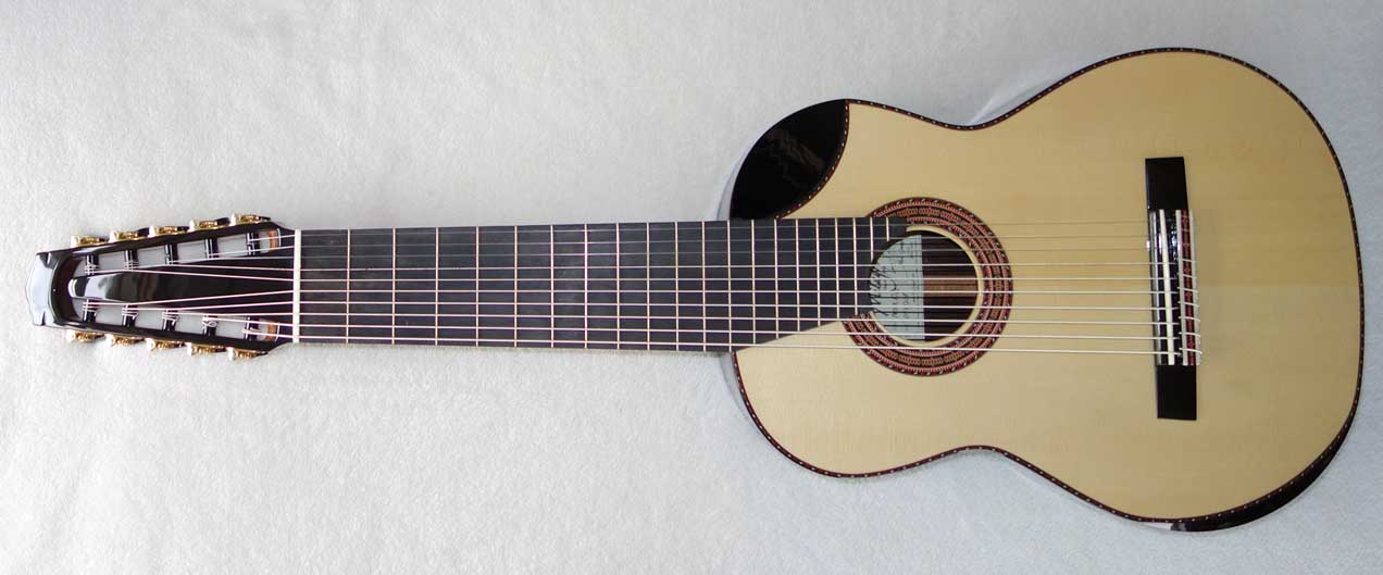 NEW Milagro Master 10S-EQ Classical 10-String Harp Guitar w/Armrest Bevel, Biteaway/Cutaway, Fishman Presys Pickup!!