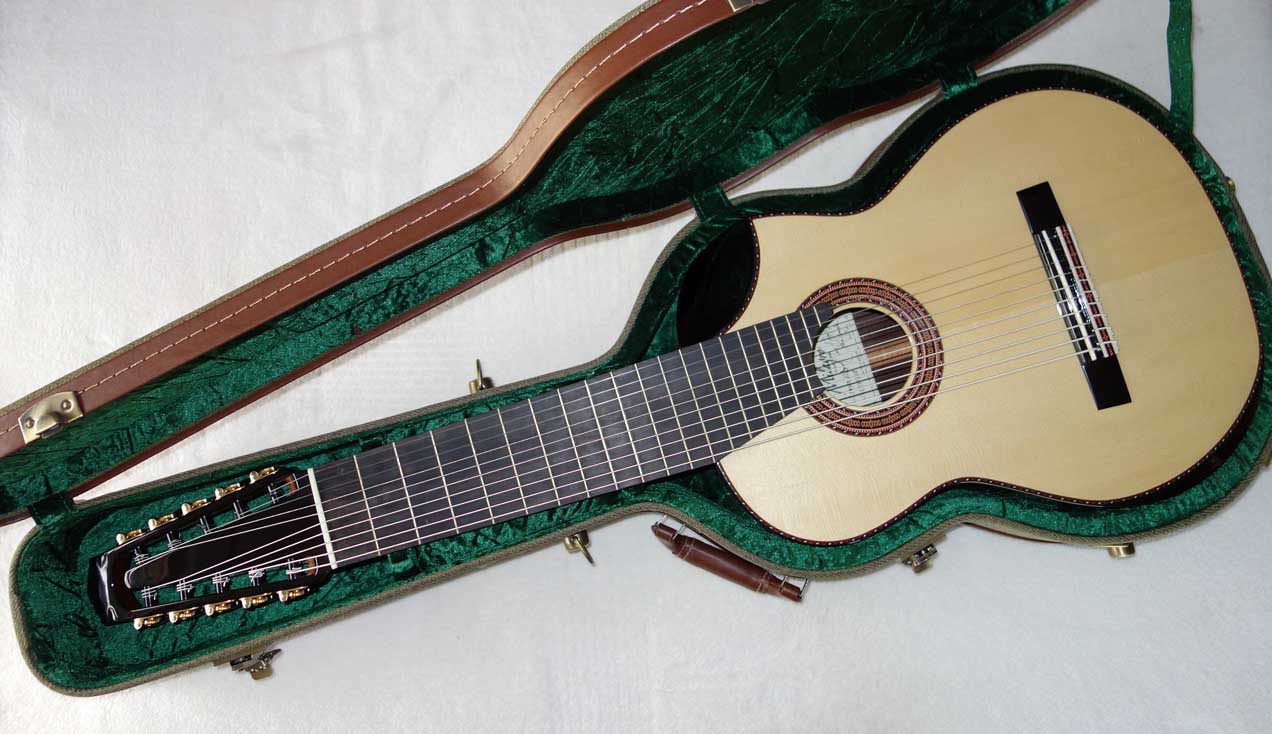 NEW Milagro Master 10S-EQ Classical 10-String Harp Guitar w/Armrest Bevel, Biteaway/Cutaway, Fishman Presys Pickup!!